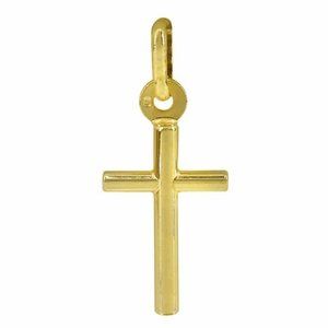 Genuine 10K Gold Cross Pendant Real Yellow Gold Stamped 10K ITALY